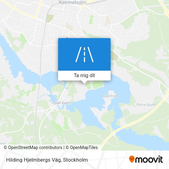 Hilding Hjelmbergs Väg karta