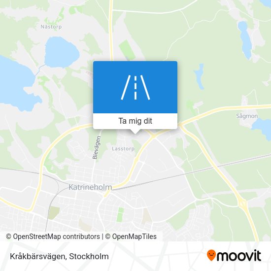 Kråkbärsvägen karta