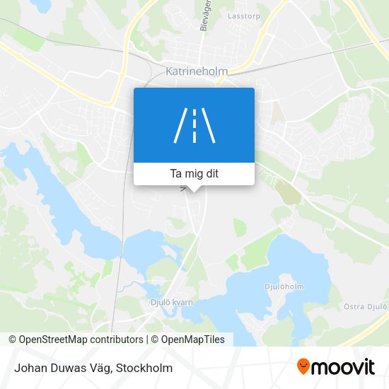 Johan Duwas Väg karta