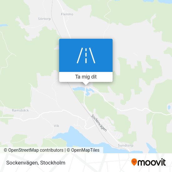 Sockenvägen karta