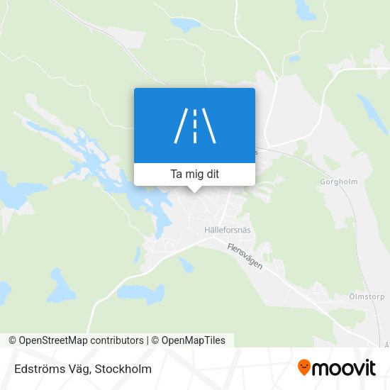 Edströms Väg karta