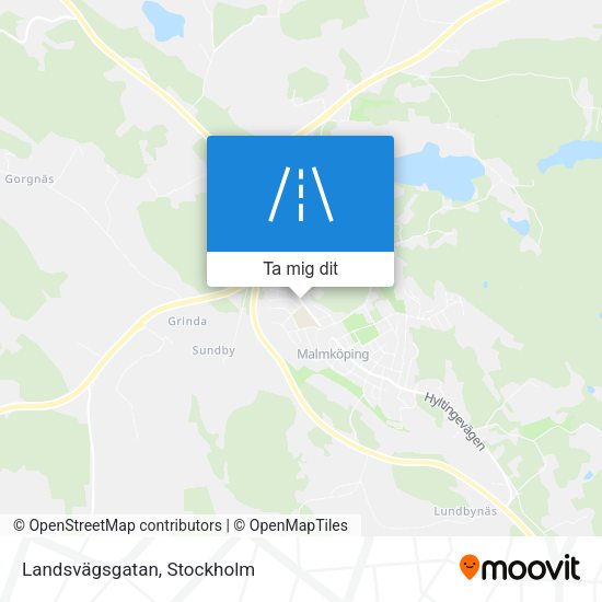 Landsvägsgatan karta