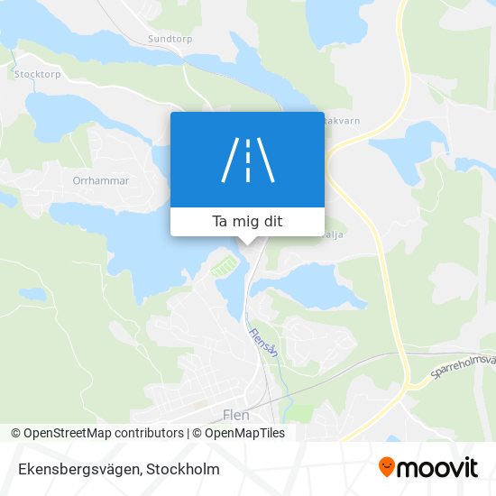 Ekensbergsvägen karta