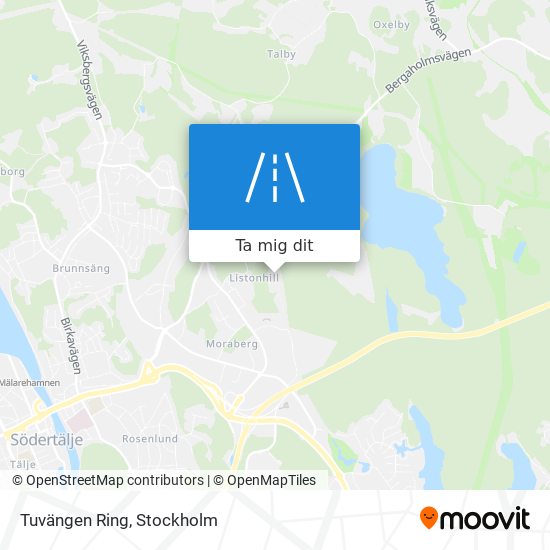 Tuvängen Ring karta