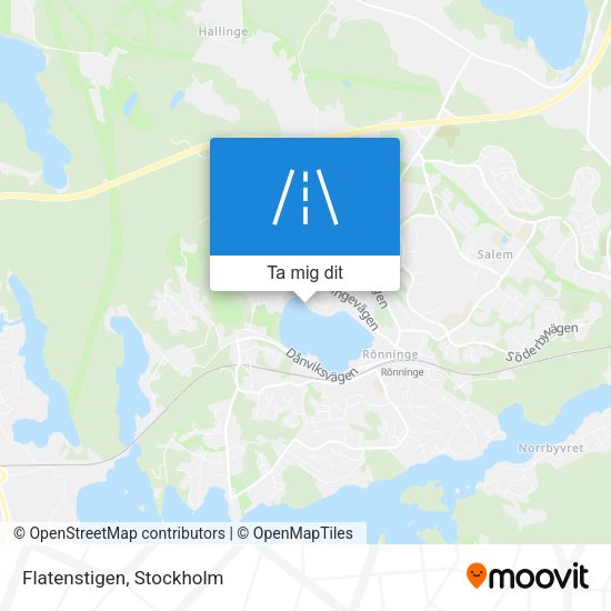 Flatenstigen karta