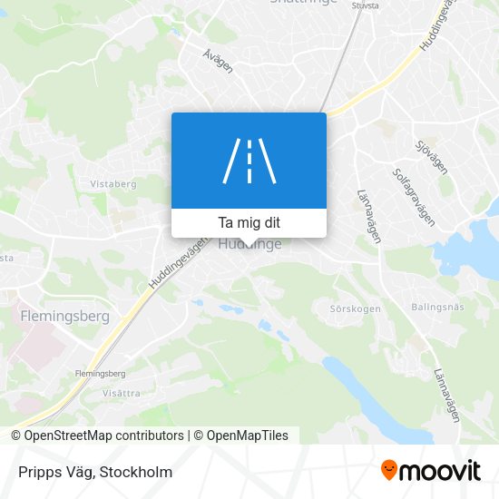 Pripps Väg karta
