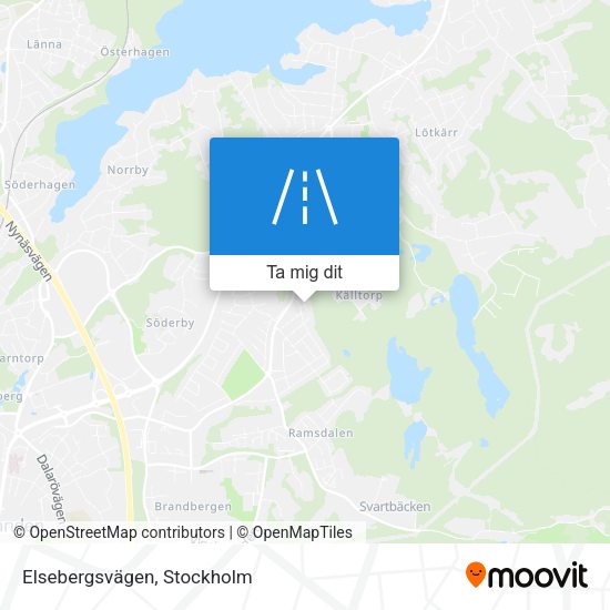 Elsebergsvägen karta