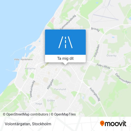 Volontärgatan karta