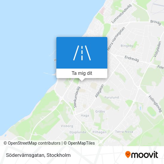 Södervärnsgatan karta