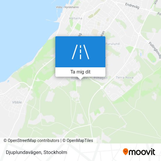 Djuplundavägen karta