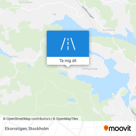 Ekorrstigen karta