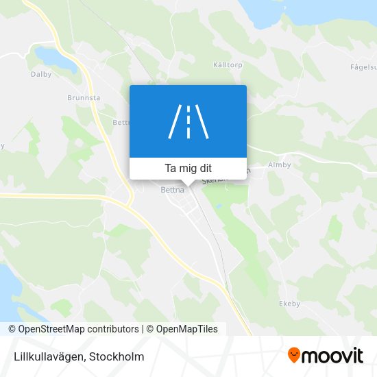 Lillkullavägen karta