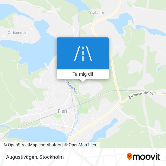 Augustivägen karta