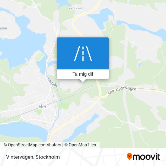 Vintervägen karta