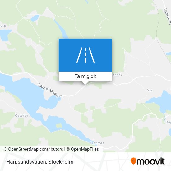 Harpsundsvägen karta