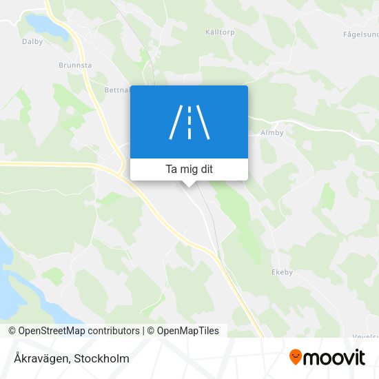 Åkravägen karta