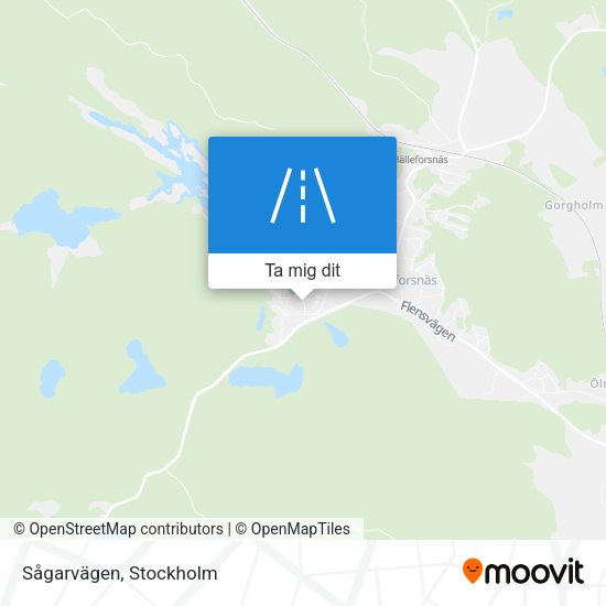 Sågarvägen karta