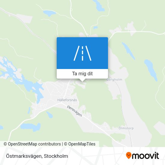 Östmarksvägen karta
