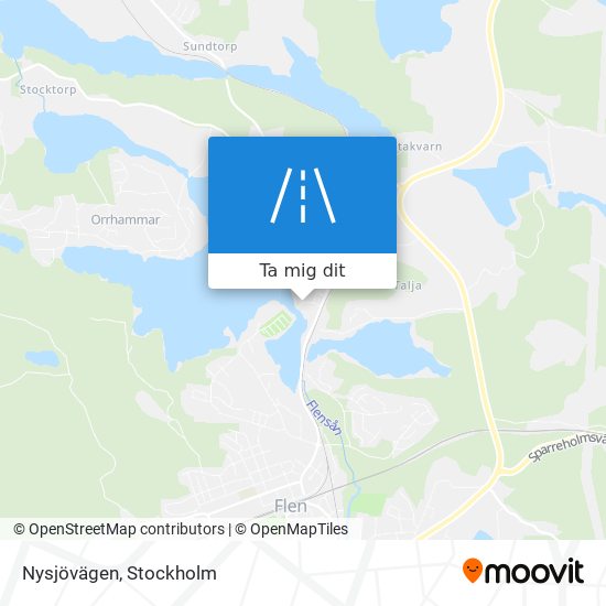 Nysjövägen karta