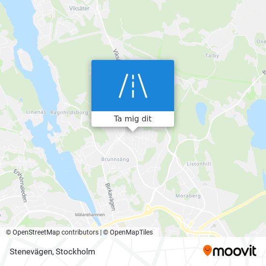 Stenevägen karta