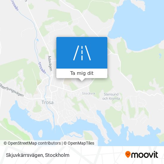 Skjuvkärrsvägen karta