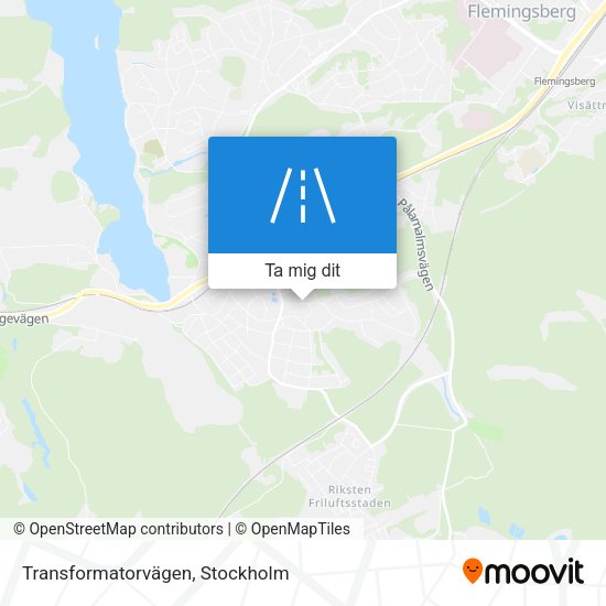 Transformatorvägen karta