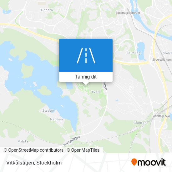 Vitkålstigen karta