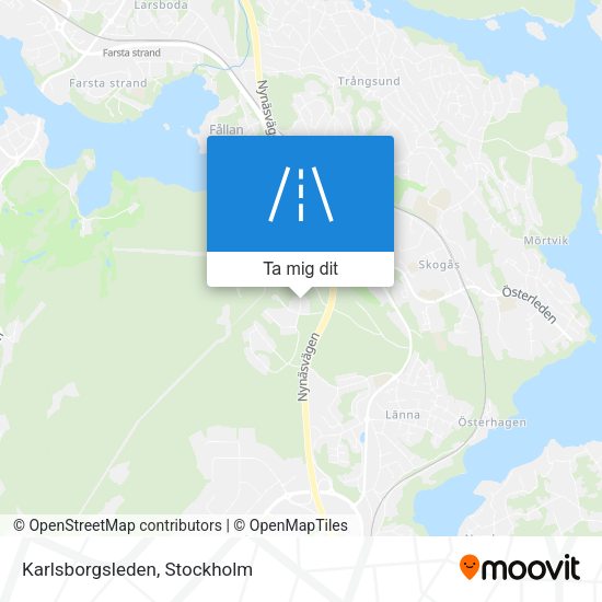 Karlsborgsleden karta