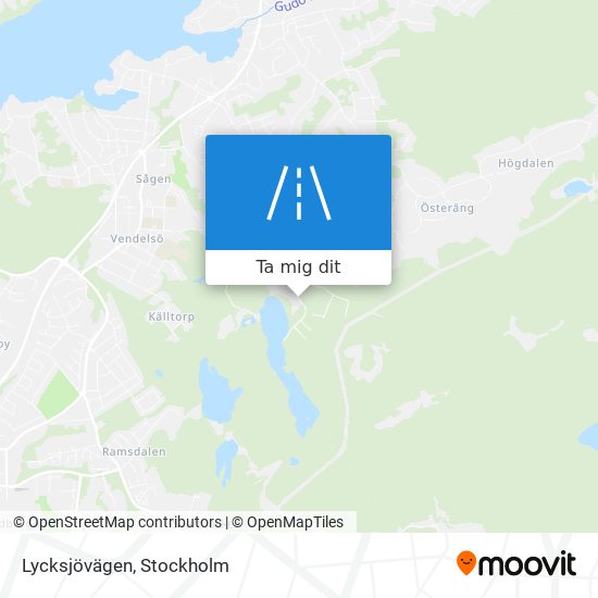 Lycksjövägen karta