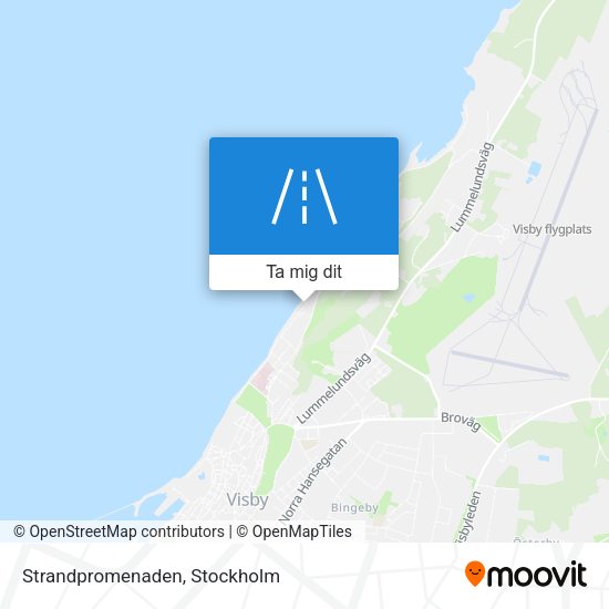 Strandpromenaden karta