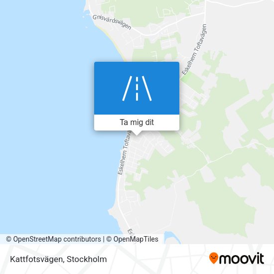 Kattfotsvägen karta