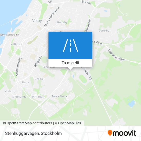 Stenhuggarvägen karta