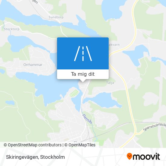 Skiringevägen karta