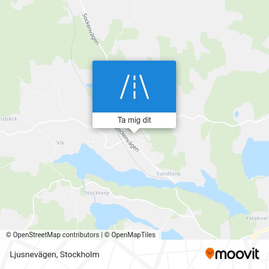 Ljusnevägen karta