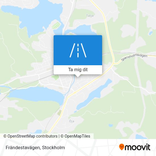 Frändestavägen karta