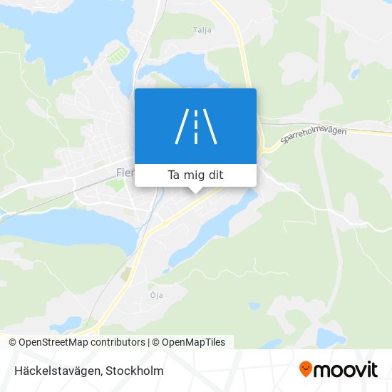 Häckelstavägen karta