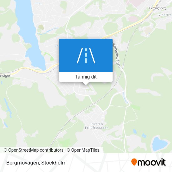 Bergmovägen karta