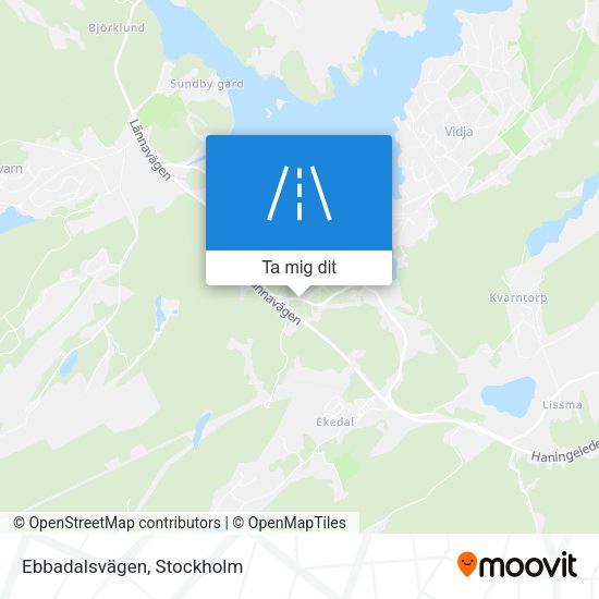 Ebbadalsvägen karta