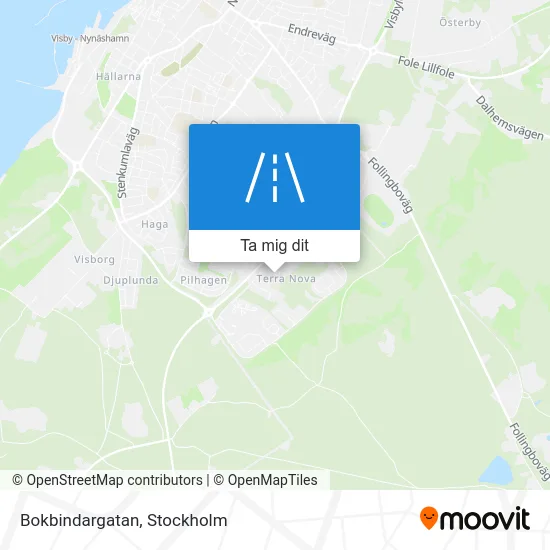 Bokbindargatan karta