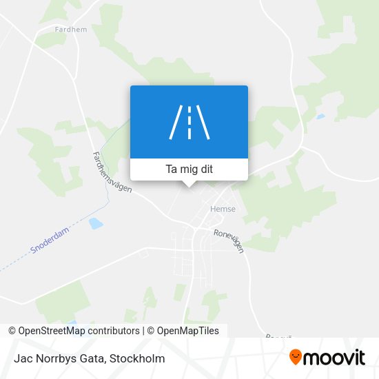 Jac Norrbys Gata karta