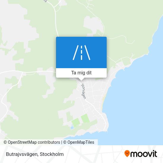 Butrajvsvägen karta