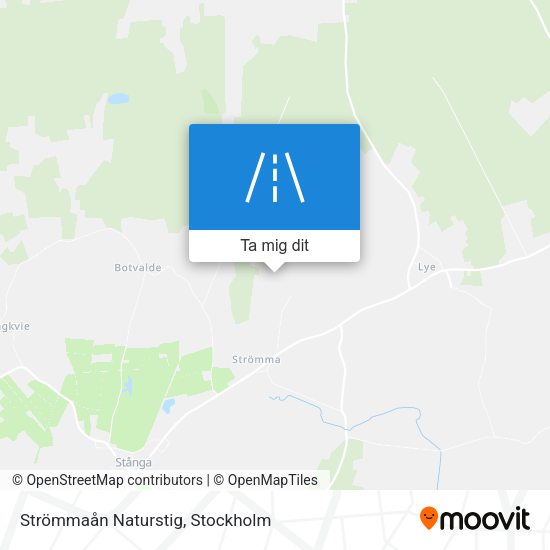 Strömmaån Naturstig karta