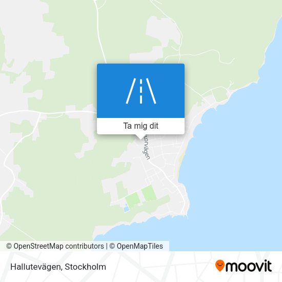 Hallutevägen karta