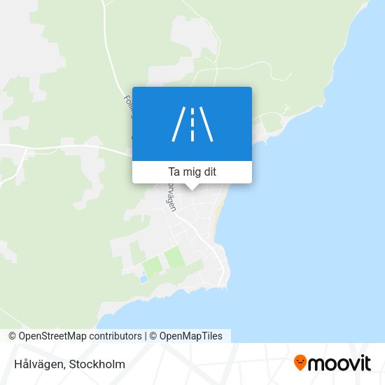 Hålvägen karta