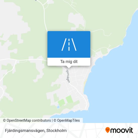 Fjärdingsmansvägen karta