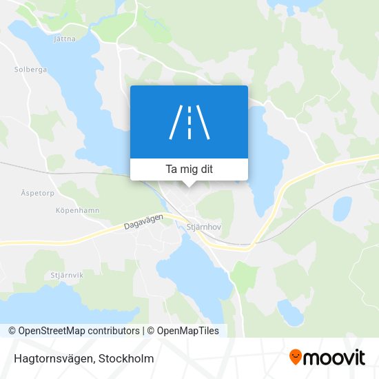 Hagtornsvägen karta