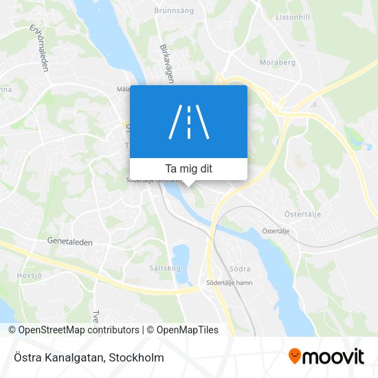 Östra Kanalgatan karta
