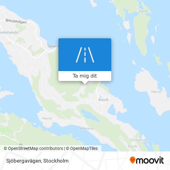 Sjöbergavägen karta