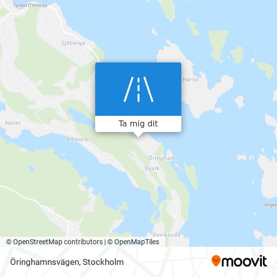 Öringhamnsvägen karta