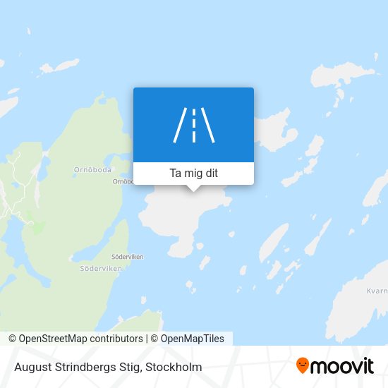August Strindbergs Stig karta